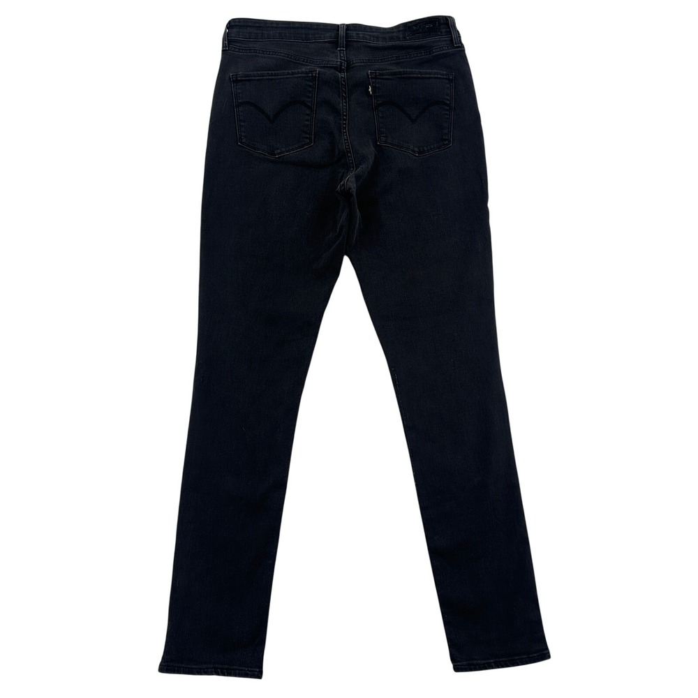 Levi's 31 Women Size 31 W 32 L High Rise Slim Jeans Black  Minimalist Core Cozy